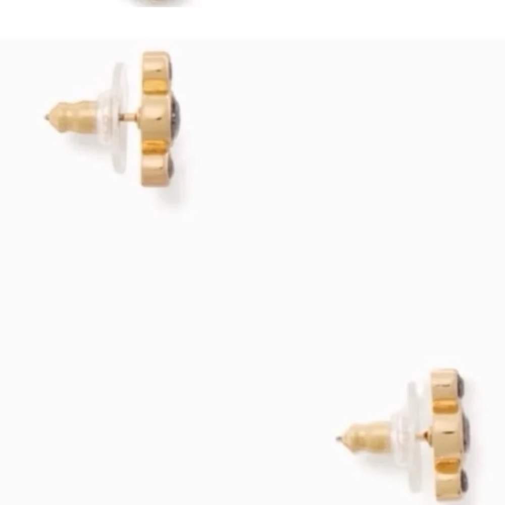 Kate Spade bright ideas round linear stud earrings gold-tone - Picture 6 of 8